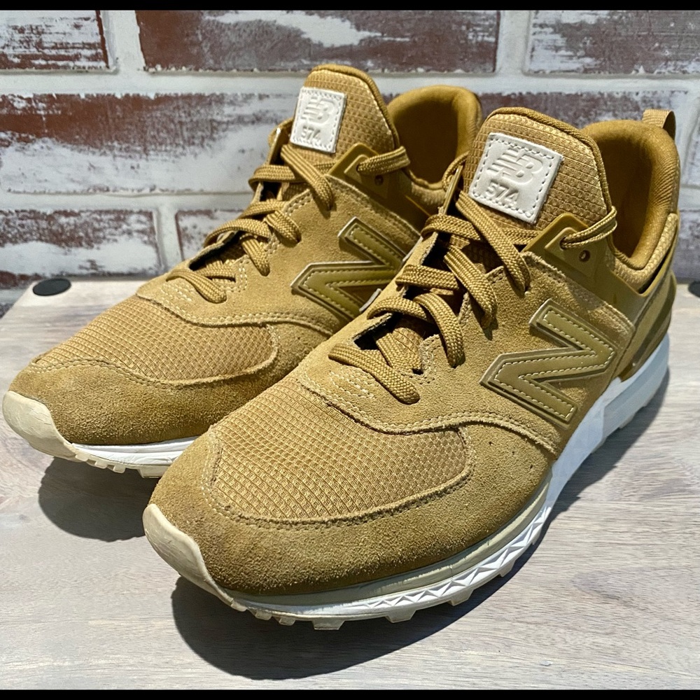 New Balance MS574FSB Running Shoe Leather Suede and Mesh Men's Size 11D